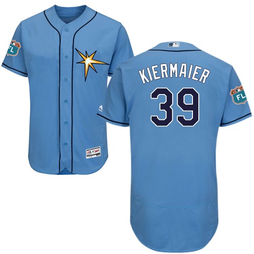 Rays #39 Kevin Kiermaier Light Blue Flexbase Authentic Collection Stitched MLB Jersey